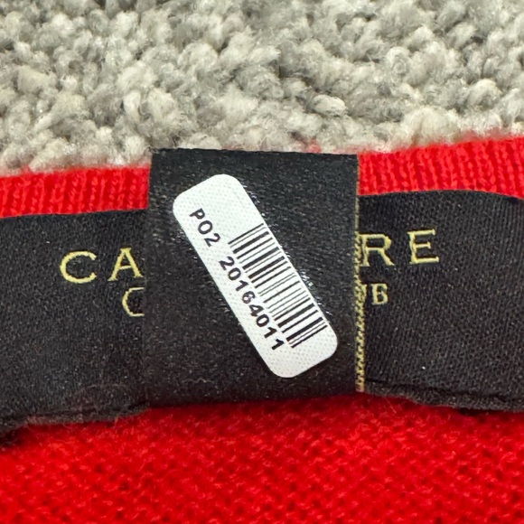Charter Club Red Cashmere Sweater - Picture 4 of 10